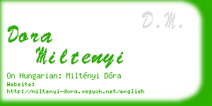 dora miltenyi business card